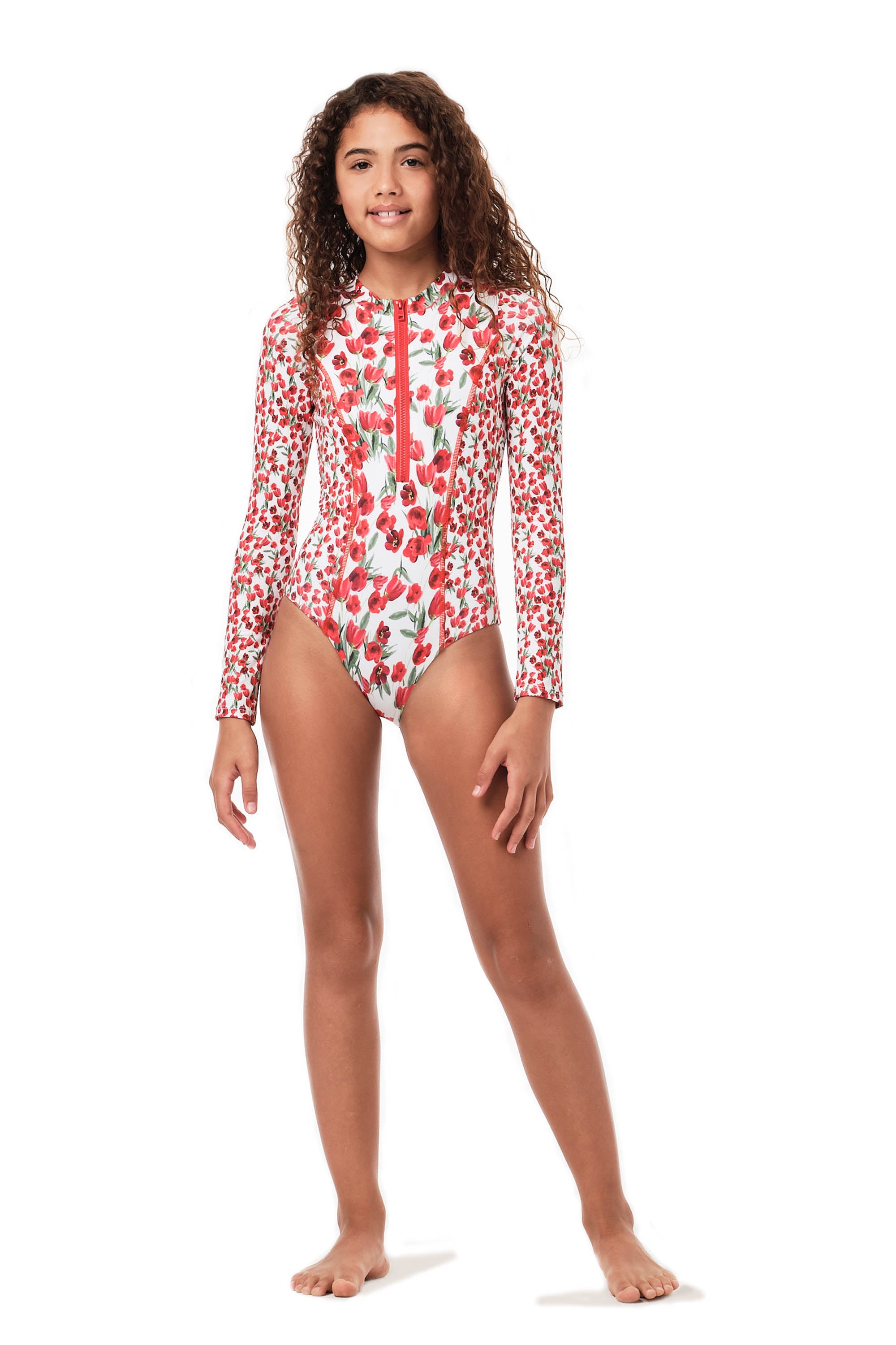 Scooba Doo - Red Tulips One Piece (FINAL SALE)