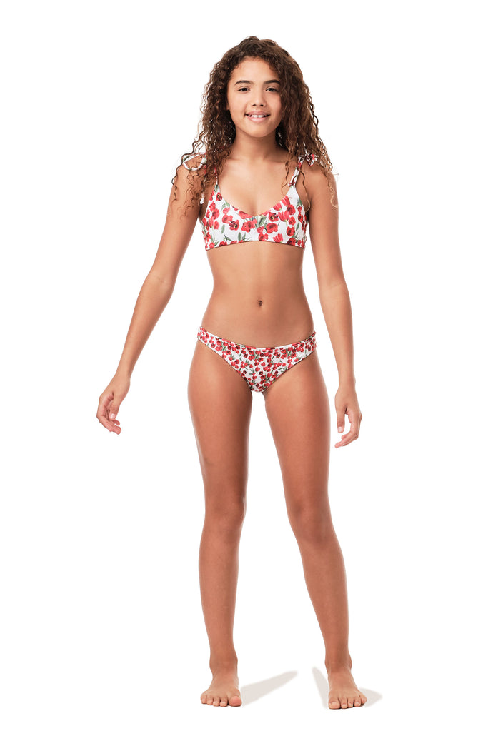 3-14Years Girl Swimsuit Two Pieces Children's Swimwear Swim Suits Children  Split Hollow Bikini Sets Bathing Suit (Color : 3, Size : 13 14 Years)